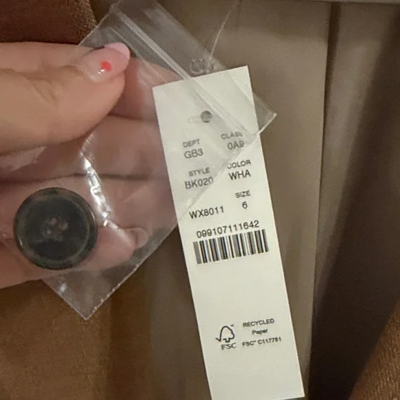 J.Crew Willa Tan Blazer NWT size 6 - Picture 3 of 6